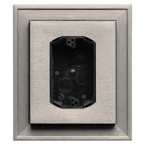 siding electrical mounting box|vinyl siding doorbell mounting block.